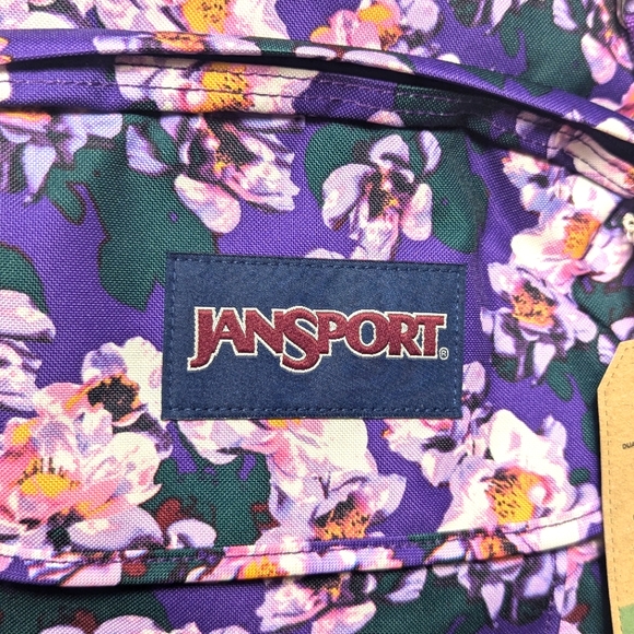 JanSport Union Pack in Purple Petals - Picture 3 of 13